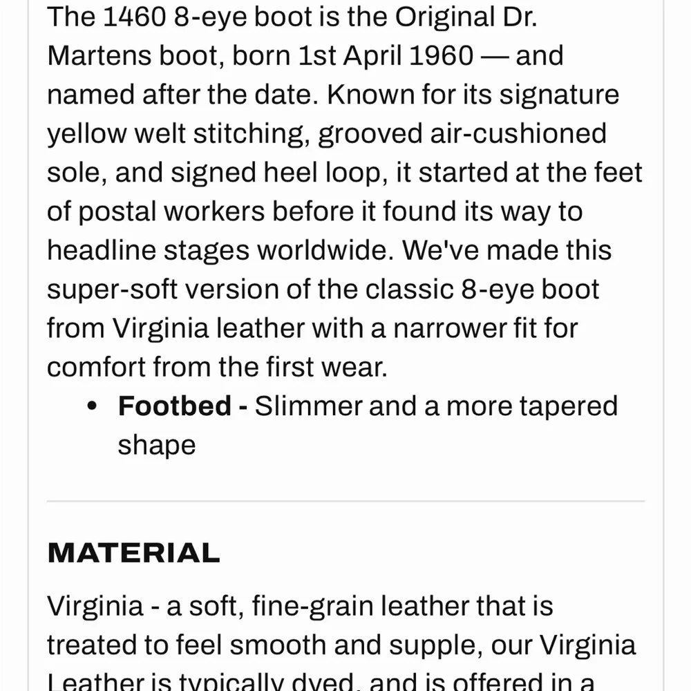 Dr. Marten 1460 Pascal Virginia Leather Lace Up Boots - Picture 6 of 6